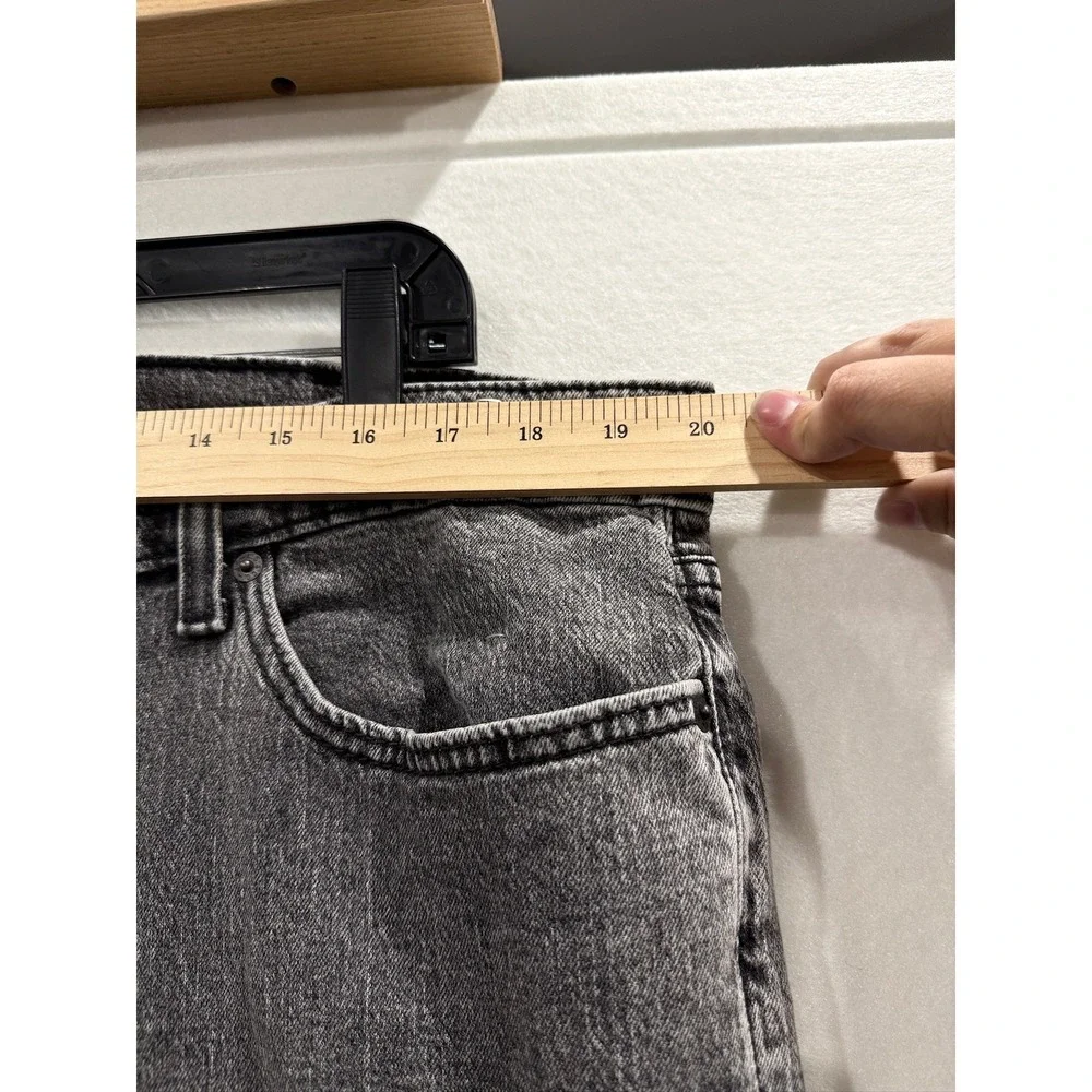 Levi's 541 Athletic Taper Men 42x36 Gray Acid Wash Denim Jeans